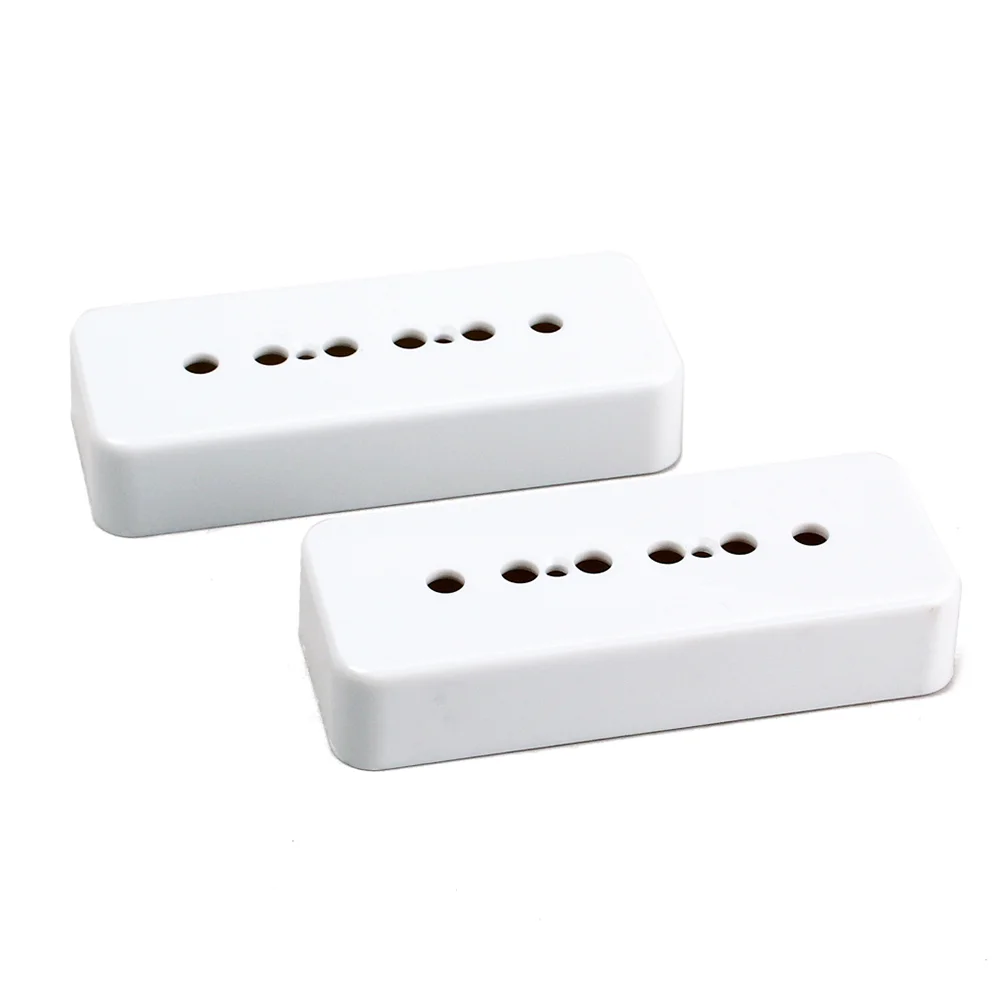 

Pair of P90 Soapbar Pickup Cover for LP Style Guitar 50/52mm Pole Space (White)