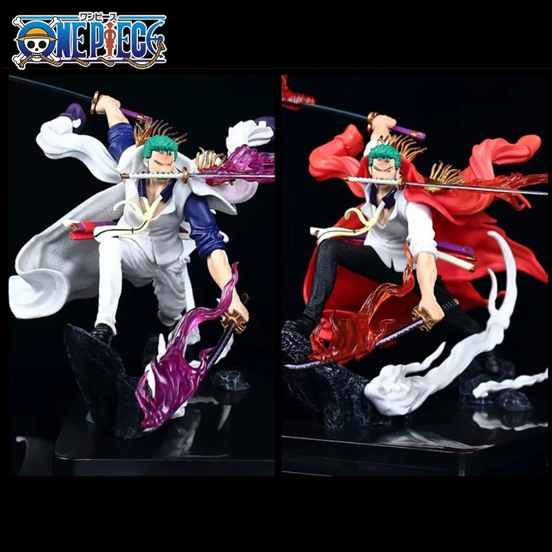 

One Piece Cloak Roronoa Zoro Action Figure 26cm Collection Figurine Anime Model Statue Doll Desk Ornament Toy Boys Birthday Gift