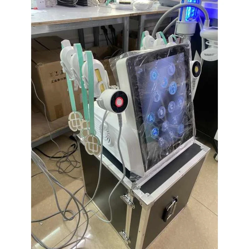 6 handle emrf machine radiofrequency face lift emrf facial machine 6 pads working together