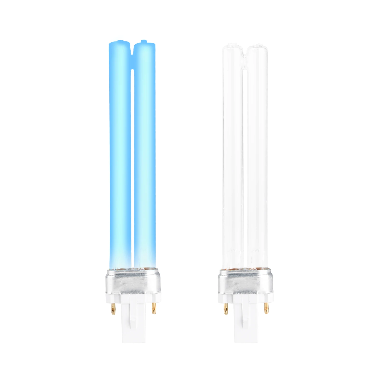 

9W Quartz UVC Replacement Bulb for Pond Filter and Air Purifier 6.6" Length G23 Base 2 Pack