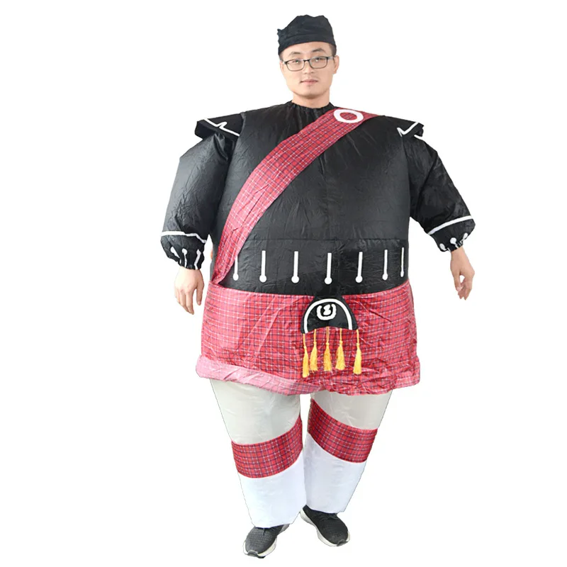 Halloween Costume Party Props, Warrior Inflatable Costume, Red Inflated Performance Costume