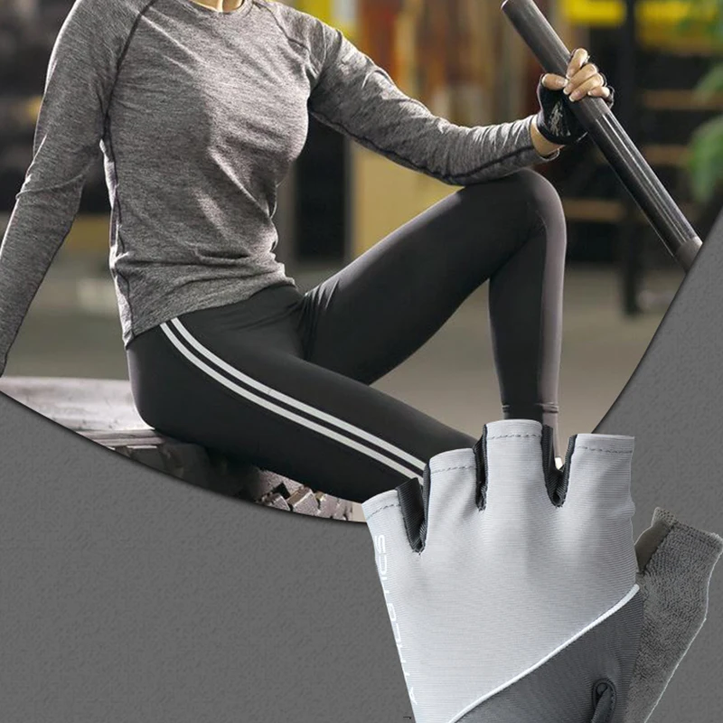 Cycling Gloves Men Women Half Finger Anti-slip Anti-sweat Fitness Weightlifting Anti-shock Sports Gloves Bicycle Glove