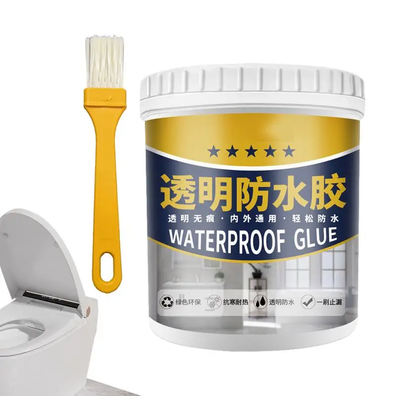 

Water Proof Glue Clear Glue Waterproof Adhesive Invisible Glue Repairing Leak With Brush Super Strong Anti-Leakage Agent For