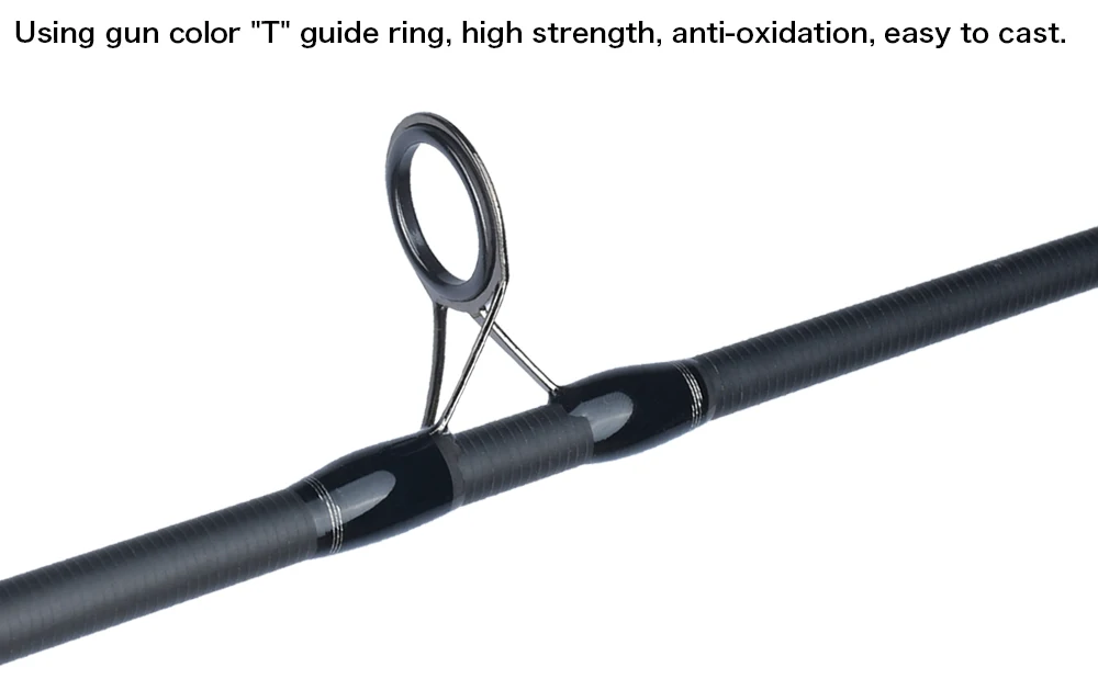BIUTIFU 2 Tipps Karpfen Angelrute 3,5 lb 7 Abschnitte 4,2/3,6/3,0 m 30 t Carbon Faser Reise werfen 60-150 m Shore Casting Spinnrute – Detail 7