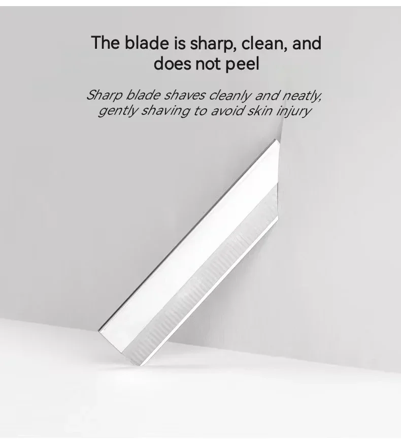 Eyebrow trimming blade, eyebrow scraping blade, single sided corrugated blade for cosmetic use 5