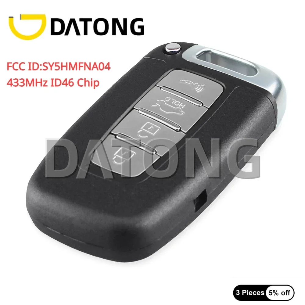 

Смарт-карта Datong с 4 кнопками, 433 МГц, чип ID46 для Kia K2 K5 K7 Rio Optima Soul Sportage Sorento SY5HMFNA04