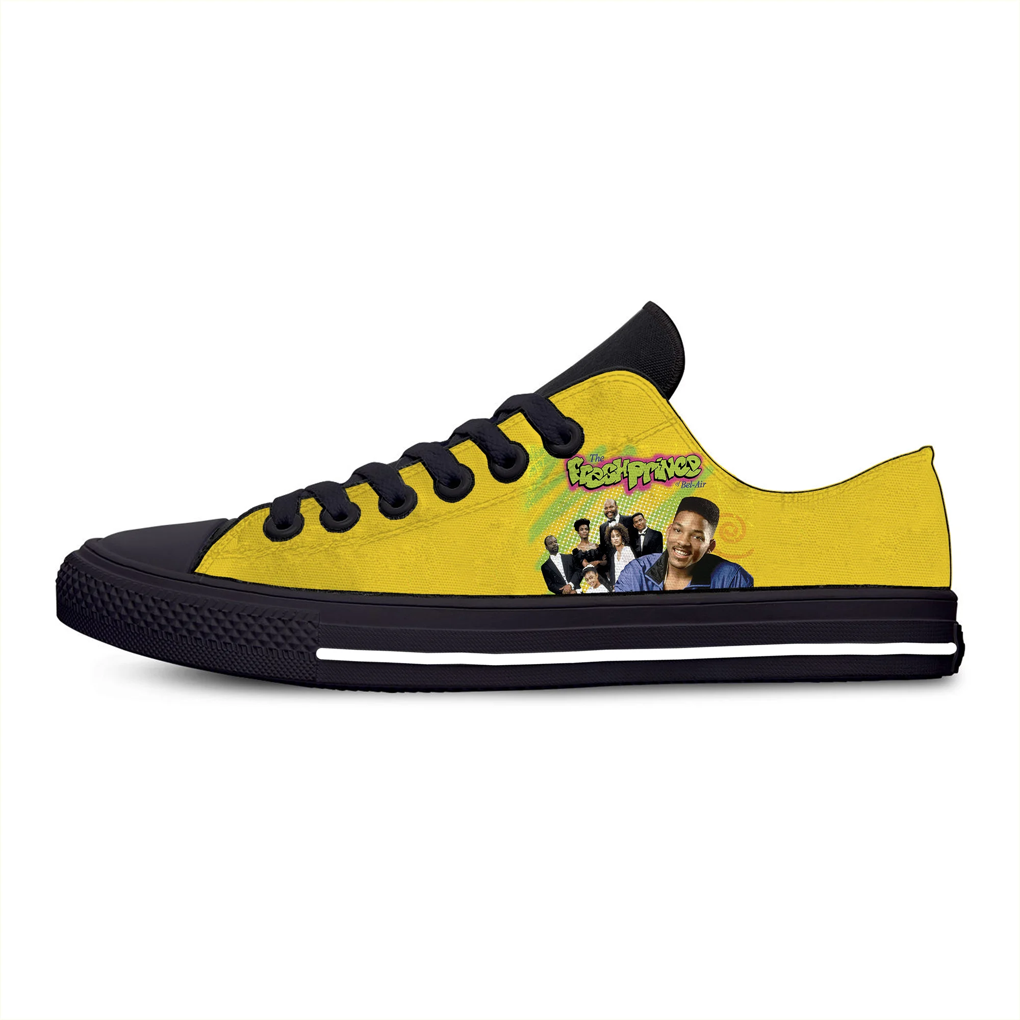 

Кроссовки унисекс легкие дышащие, повседневная Тканевая обувь с низким верхом, с 3D принтом, принт «Prince Of Bel Air»