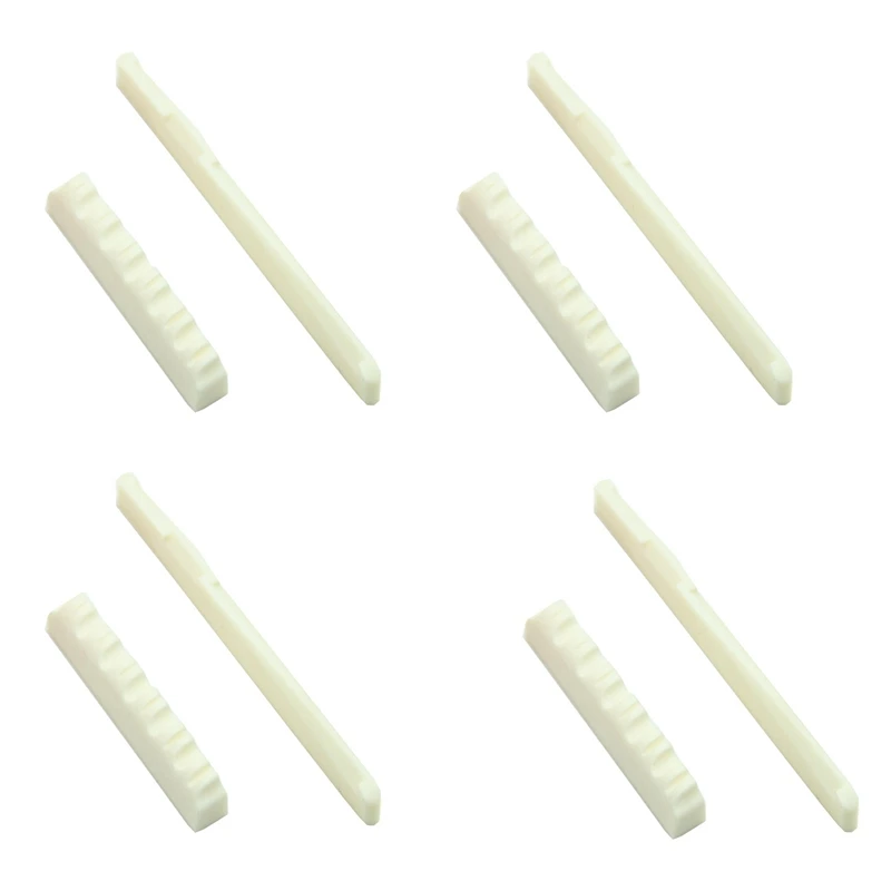 

4 Set Ivory Bone Bridge Saddle And Nut For 6 String Acoustic Guitar