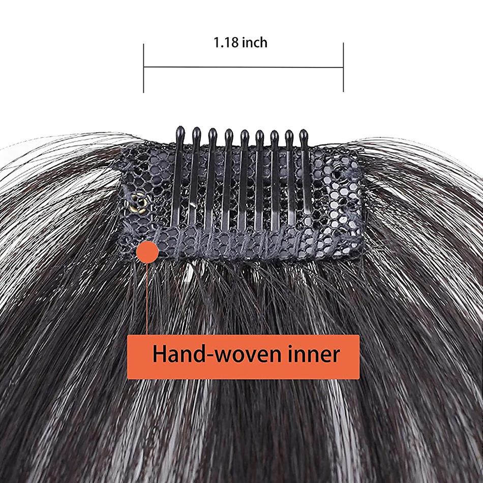 Air Bangs Clip In Bangs Fringe Human Hair Extension for White Women Natural False hairpiece On Hair Accessories Fake