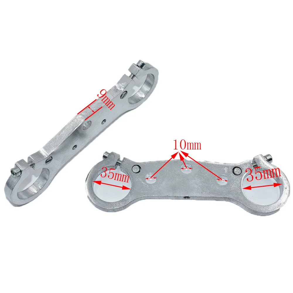 Front Fork Yoke Forks Handlebar Riser Mount Bars inverted shock absorber device upper and lower For Mini Bike - Image 2