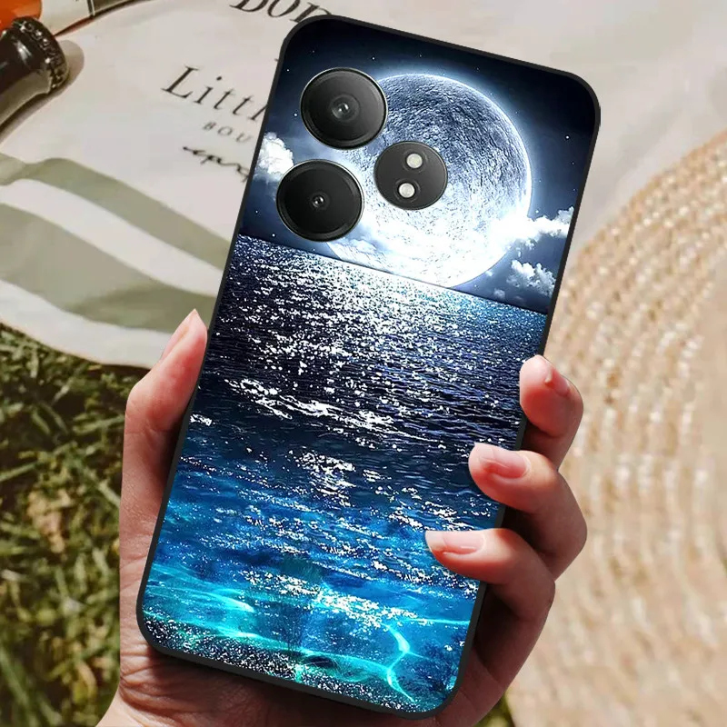Sleek Black Silicone Phone Cover - Soft TPU Bumper Case & Protector