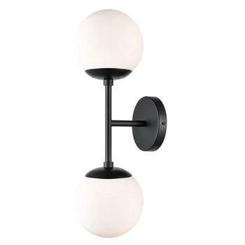 Soggiorno moderno sfondo parete ferro arte lampada da parete in vetro luce nordica lusso creativo semplice soggiorno camera da letto lampada da letto