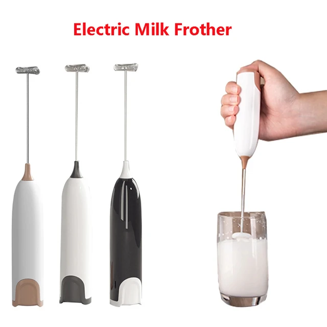 Espumador de leche eléctrico inalámbrico, Espumador de mano, mezclador de  bebidas de alta velocidad, batidora de configuración de varita de espuma de  café - AliExpress