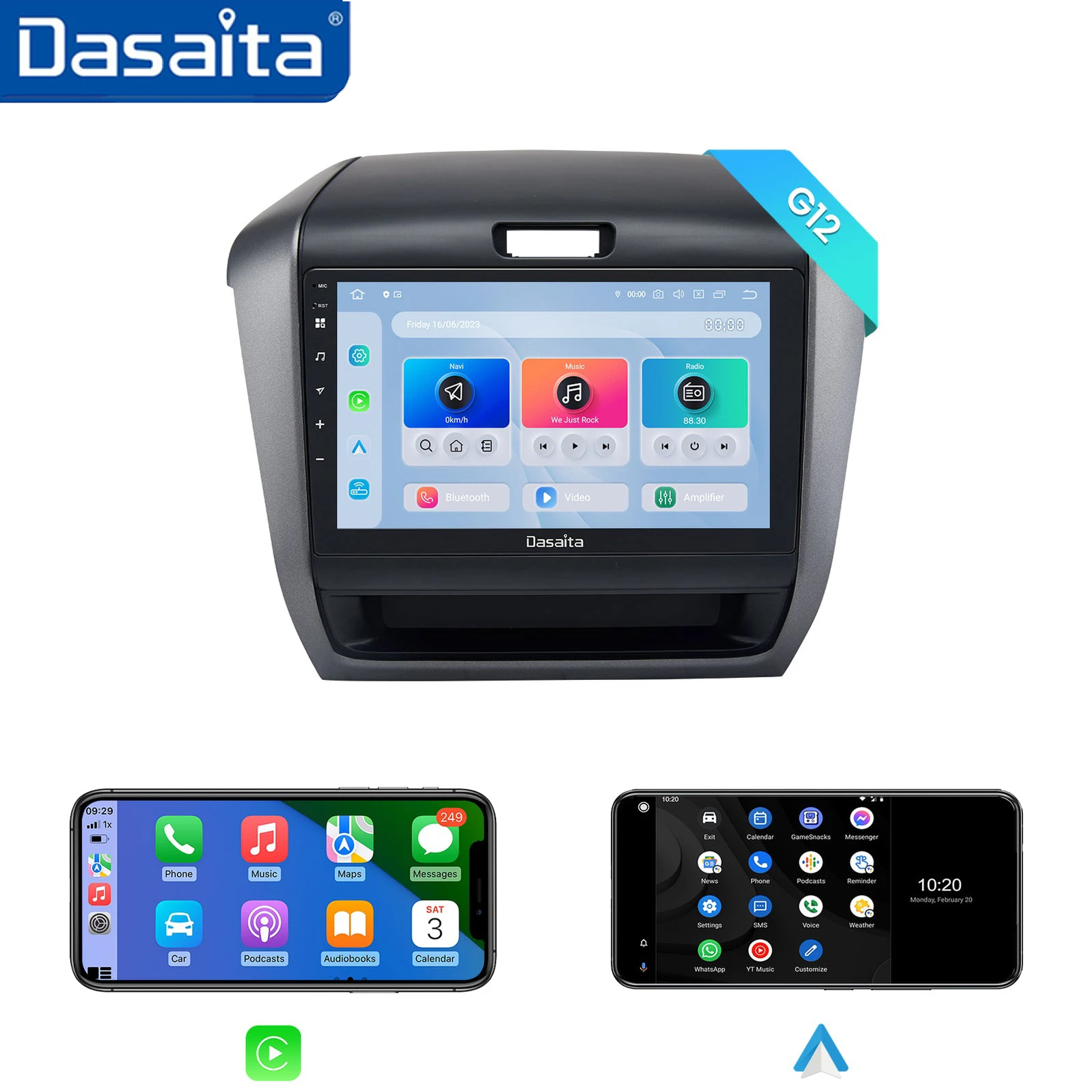 Dasaita G12 для Honda Freed 2017 2018 2019 Qualcomm 665 QLED экран LTE GPS Carplay Android авто радио автомобильная стерео мультимедиа