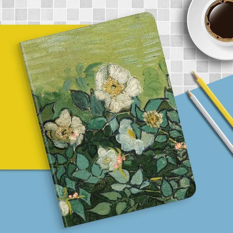 Cartoon Oil Painting Kids Tablet Cover