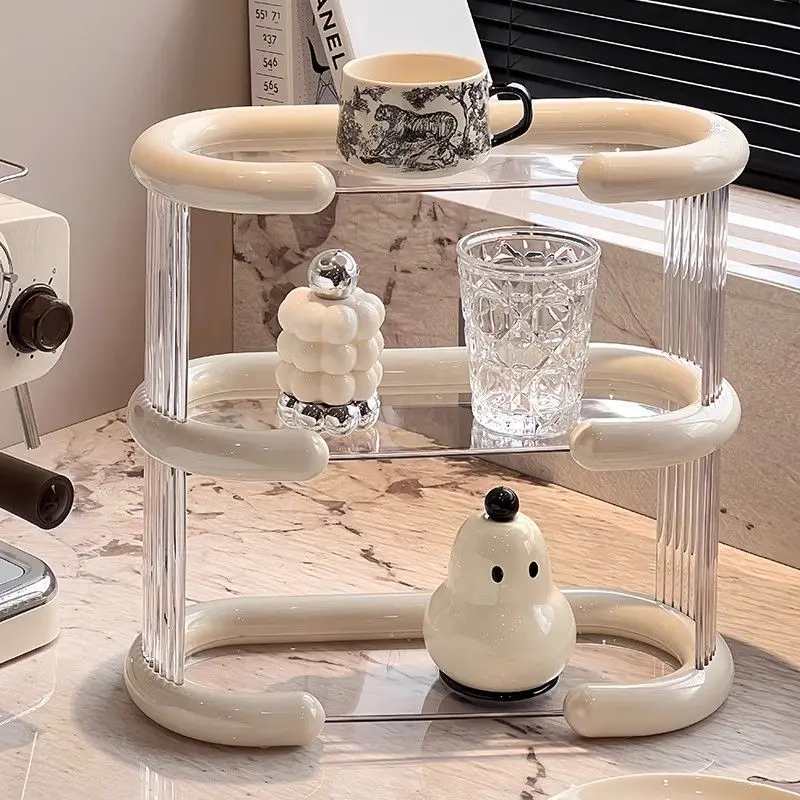 Acrylic Dresser on 2/3 Floors Fashion Perfume Storage Display Rack Dressing Table Dressing Rack