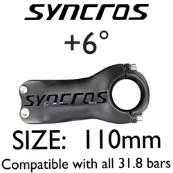 Ultra Light Carbon Fiber MTB Bicycle Stem, Adjustable Angles, Multiple Lengths (6 degree 110mm)