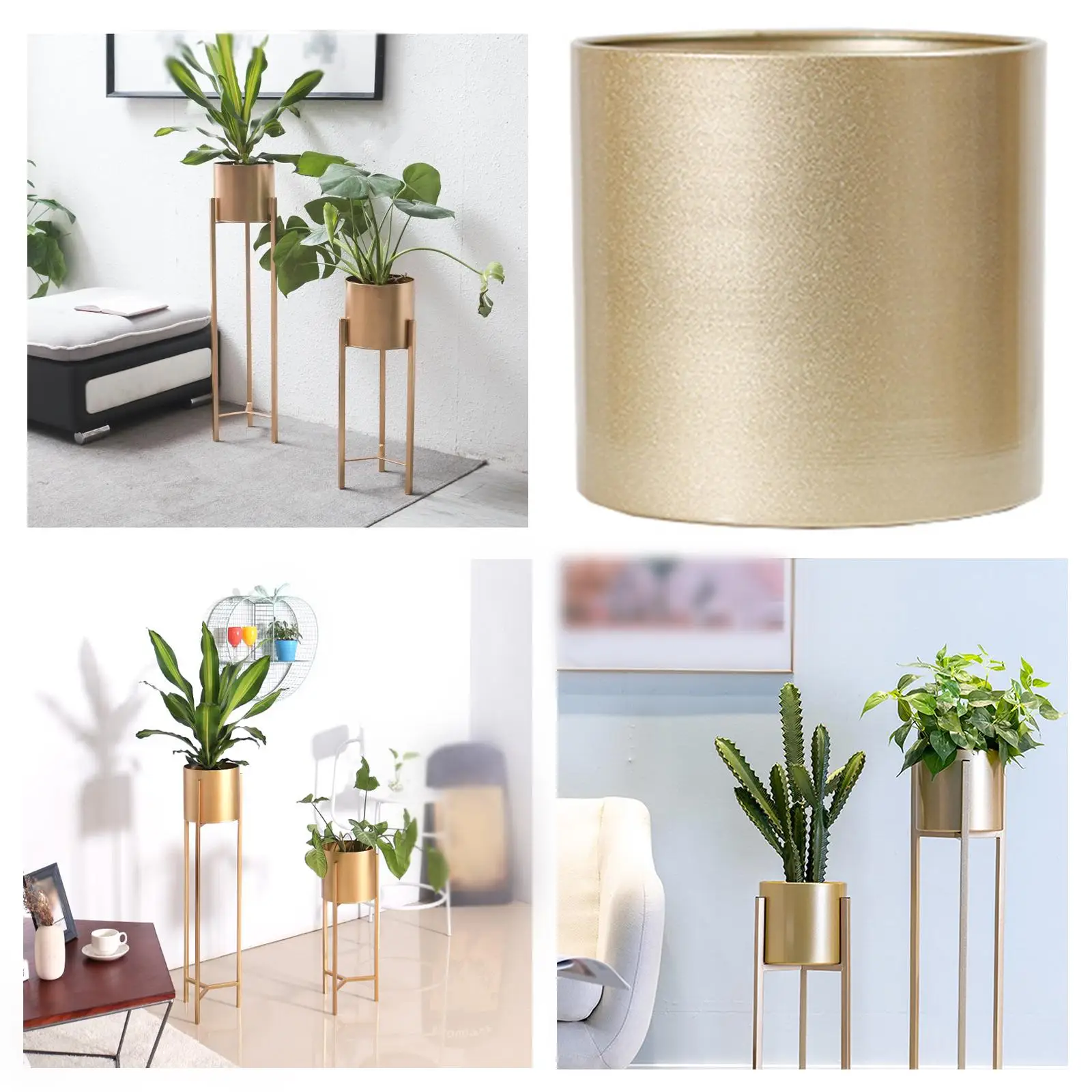 

Phalaenopsis Golden Flower Pot,Flower Bucket Decorative Flower Arrangement Lucky Vase for Living Room ,Desktop New Year Party