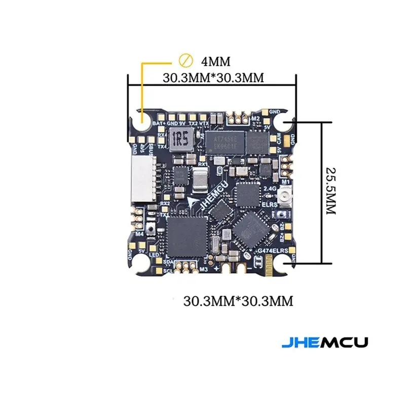 JHEMCU G474ELRS AIO 12A 1-2S ELRS 2.4G Uçuş Kontrolcüsü