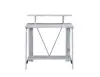 Nypho Antique White& Black Finish Writing Desk 5