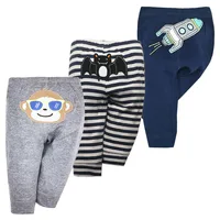3/5PCS/LOT Newborn Pants Cartoon Four Seasons 100% Cotton Soft Girl Pants Baby Boy Trousers Pants 9-24M-3TM Baby Girl Leggings 5