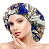 Europe and America Bonnet Women Night Sleep Cap Satin Lining Soft Extra Large Head Wear Lady Headwrap Hair Care Hat Wholesale 1