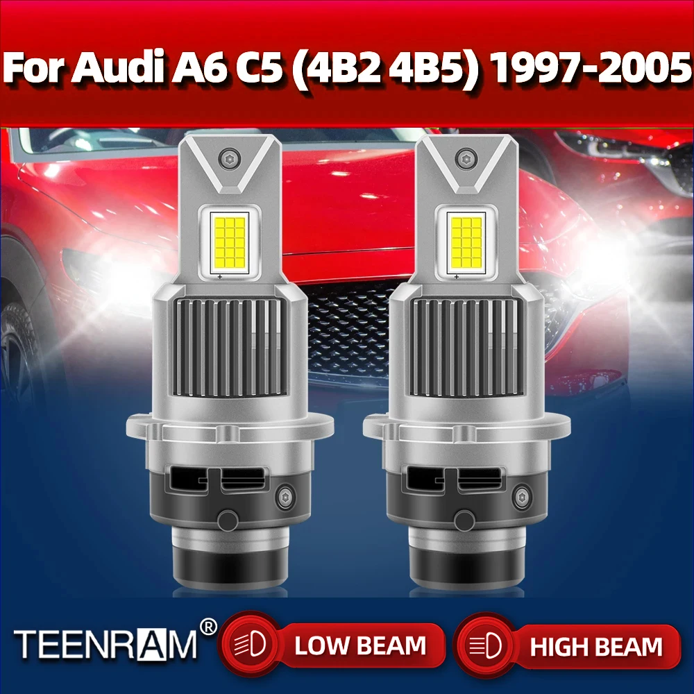 

D2S HID Xenon Lamp 150W 60000LM Car Headlight 6000K Xenon Headlamp For Audi A6 C5 (4B2 4B5) 1997-2000 2001 2002 2003 2004 2005