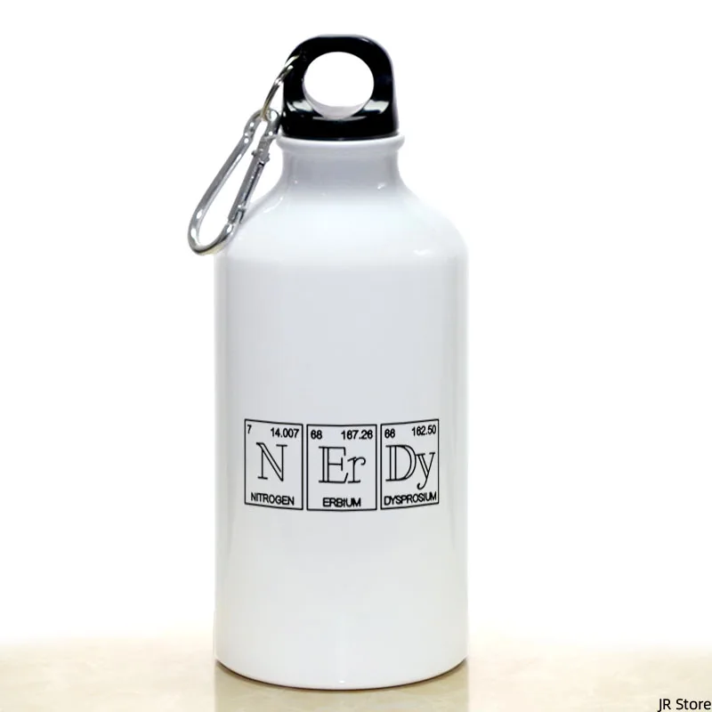 

THE ELEMENTS OF NERDY Sport Water Bottle With Carabiner Gifts 17oz