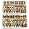 210/165/100PCS Box Rivet Nuts Carbon Steel M4 M5 M6 M8 M10 M12 Flat Head Rivet Nuts Set Hardware Multi Sizes Insert Rivet Nuts 1