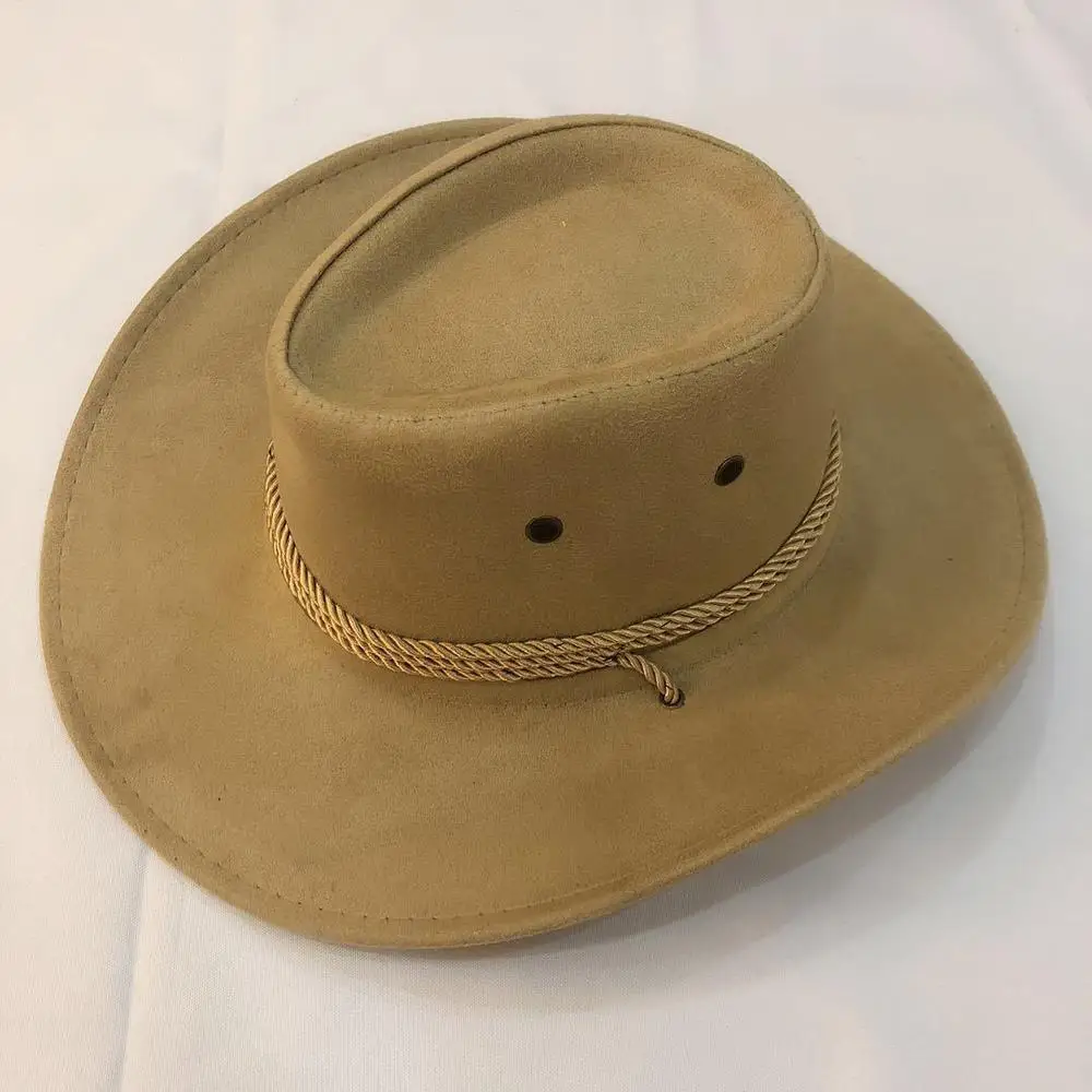 Cowboy Hats Cowgirl Hats Cowboy Hat Spring Summer Man Caps Shade Horse Riding Outdoor Solid Color 1pc