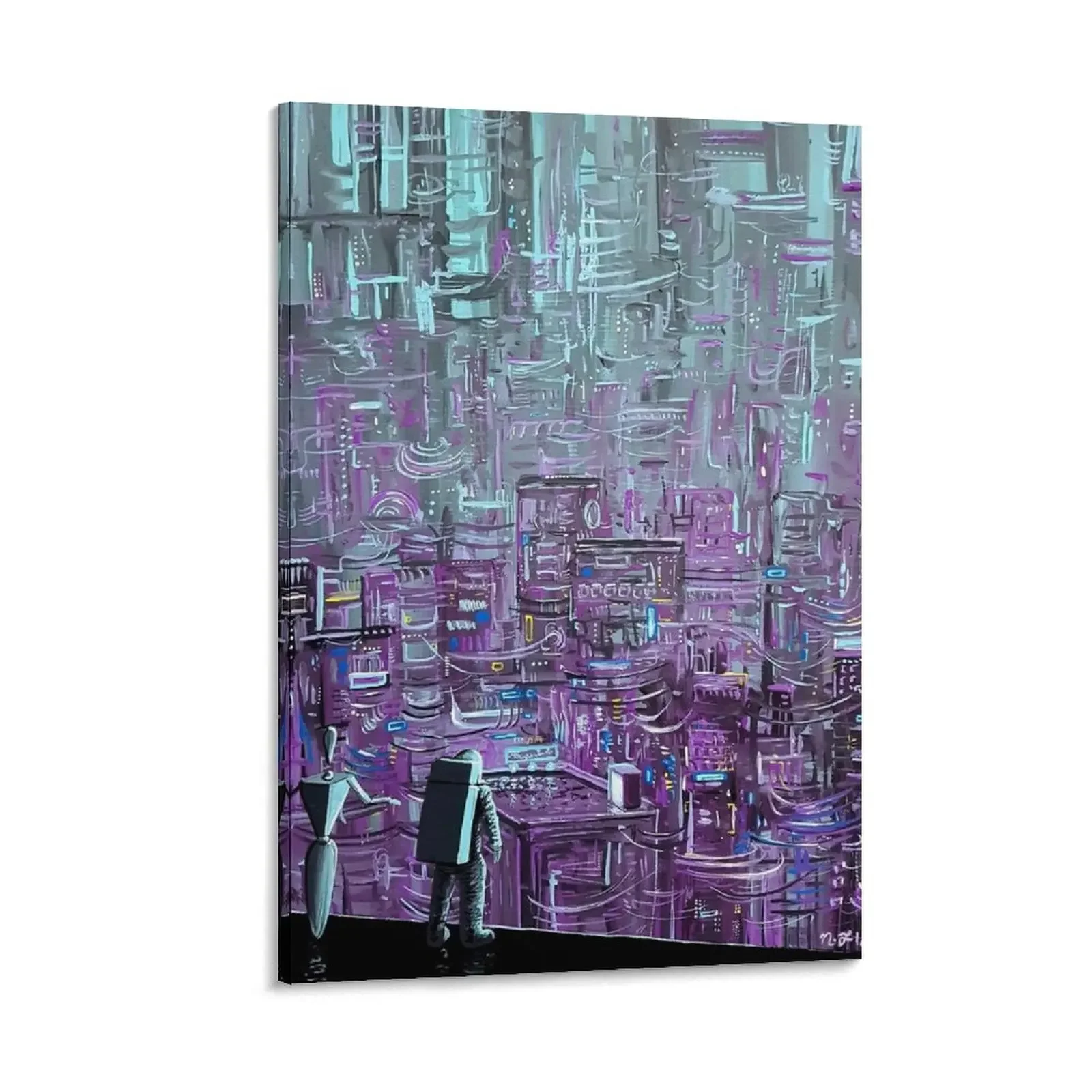 

Welcome To Mainframe #2 Canvas Painting wall decoration paintings Picture on the wall bedrooms decorations cute room decor