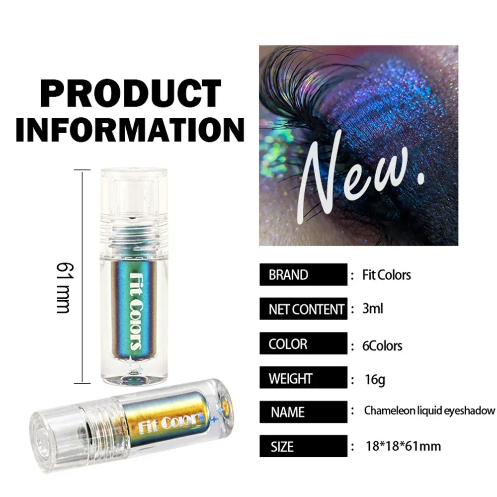Multi-Chrome Shifting Pigments Chameleon Liquid Eyeshadow Long Lasting