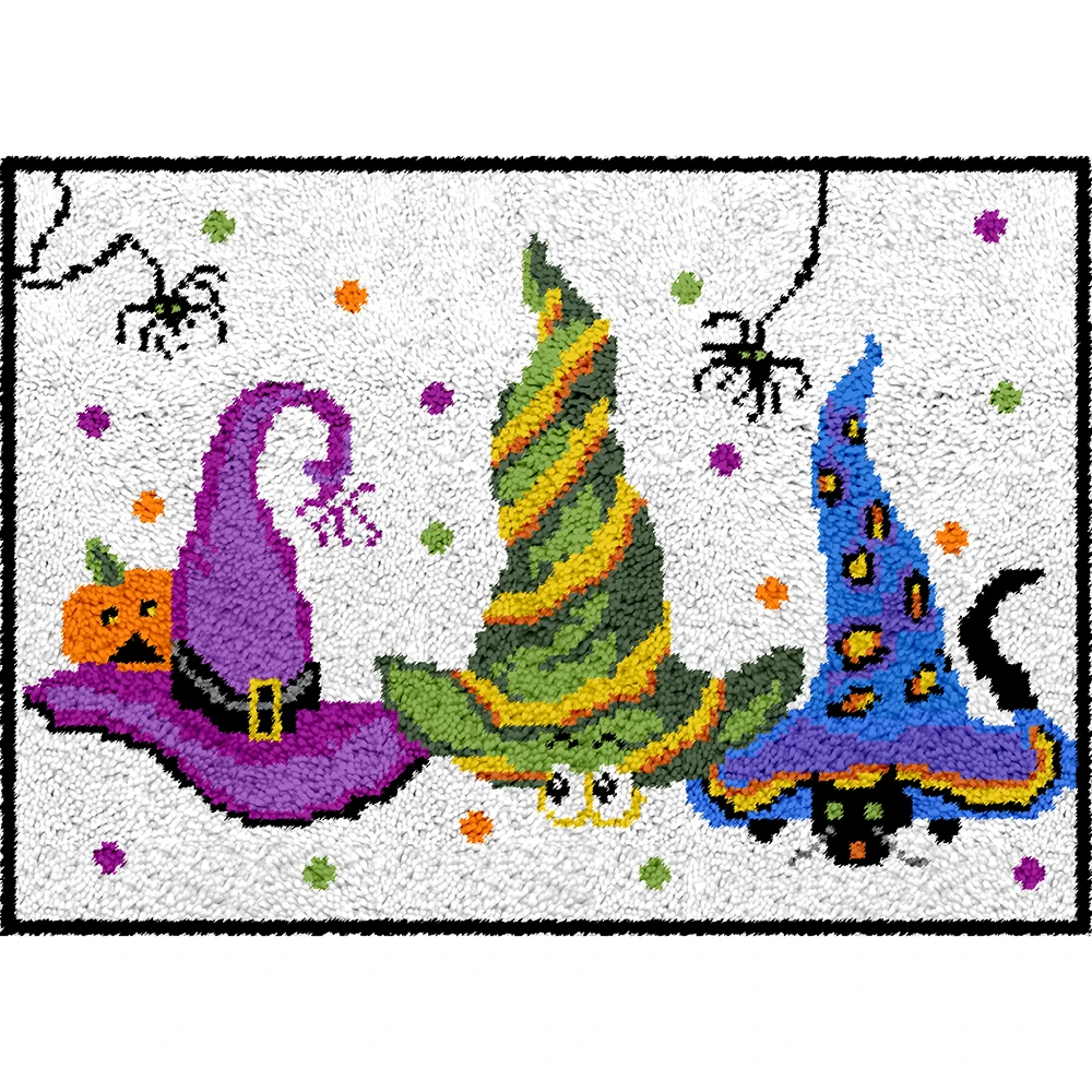 

Halloween decoration Carpet embroidery with Pre-Printed Pattern Latch hook kit Crafts for adults Handcrafts Tapestry kit