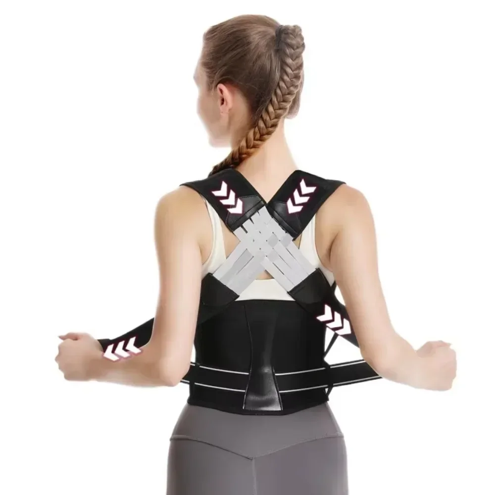 Back Brace Posture Corrector for Women and Men Shoulder Straightener Adjustable Full Back Support Upper and Lower Pain Relief 5