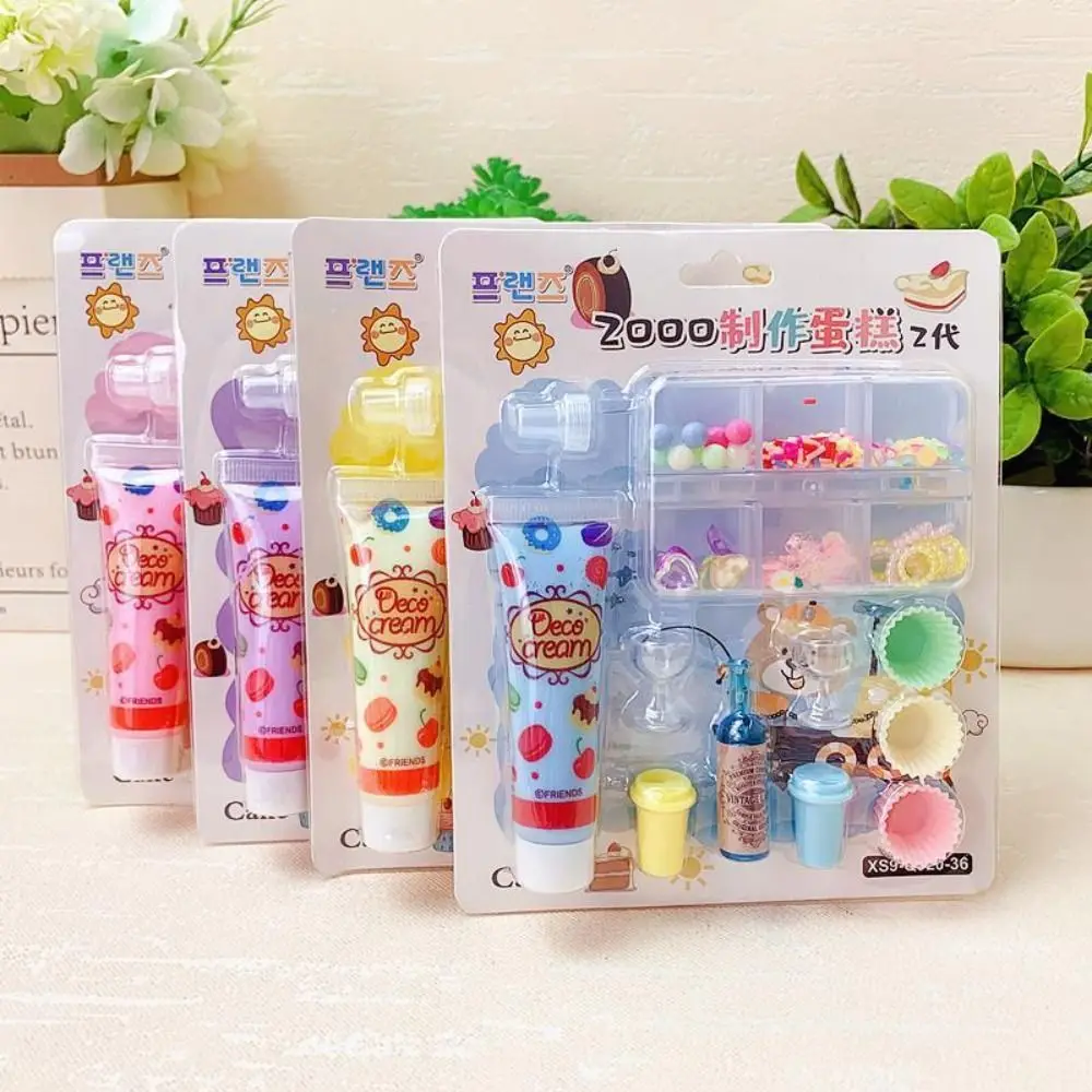 

Education Toy Pretend Play Cream Gum DIY Craft Toy Simulation Gel Simulation Cream Set DIY Handmade Set leisure Entertainment