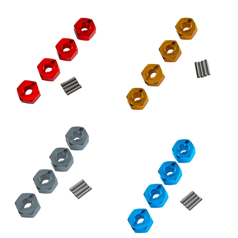 MJX 1/14 1/16 14210 14303 16207 16208 리모컨 자동차 액세서리, 12mm 육각 커넥터, 4 개