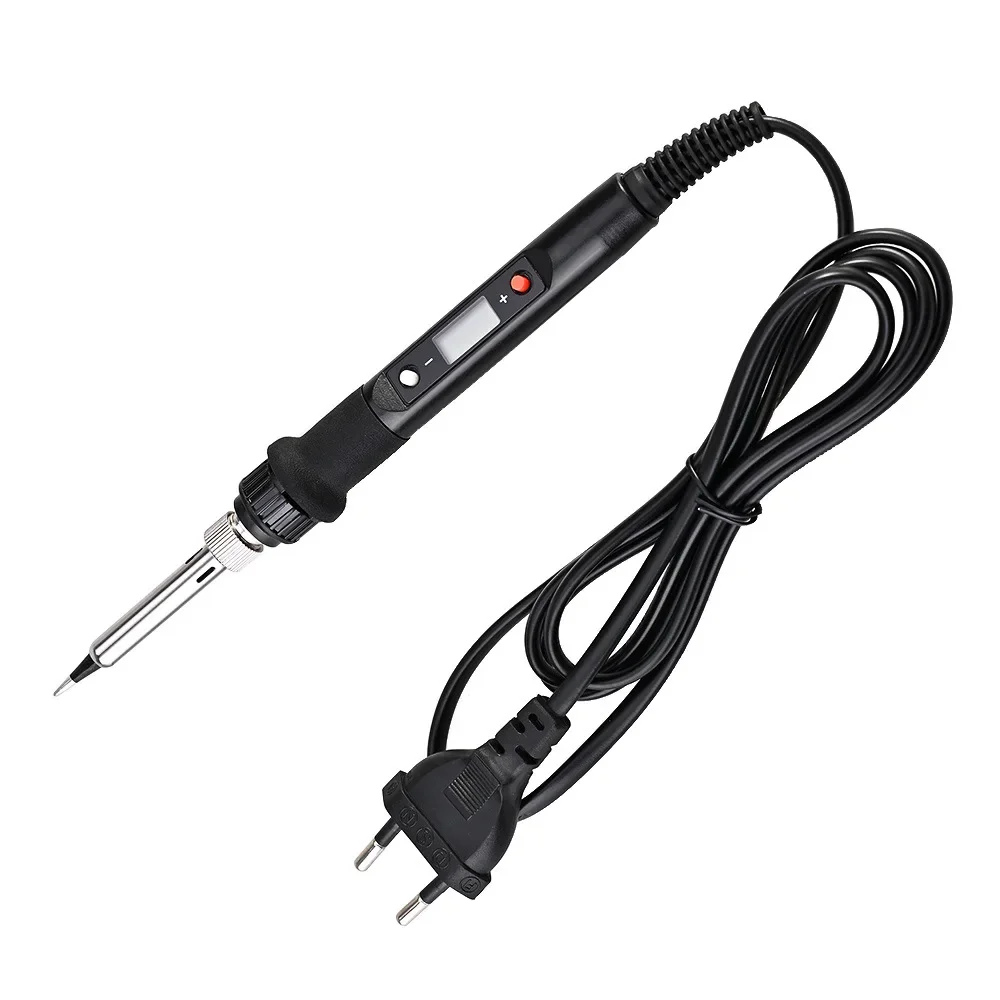 Digital Electric Soldering Iron Kit Set Temperature Adjustable Welding Tool Ceramic Heater Soldering Tips Rewor 60/80W 220V 110V