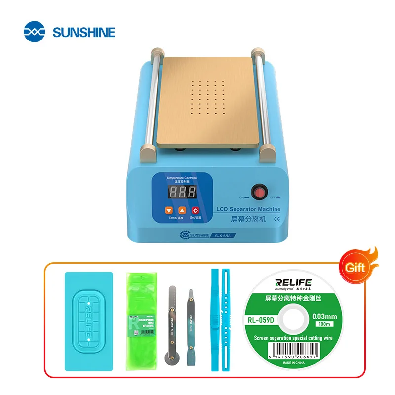 SUNSHINE SS-918L LCD Screen Separator Machine Temperature
