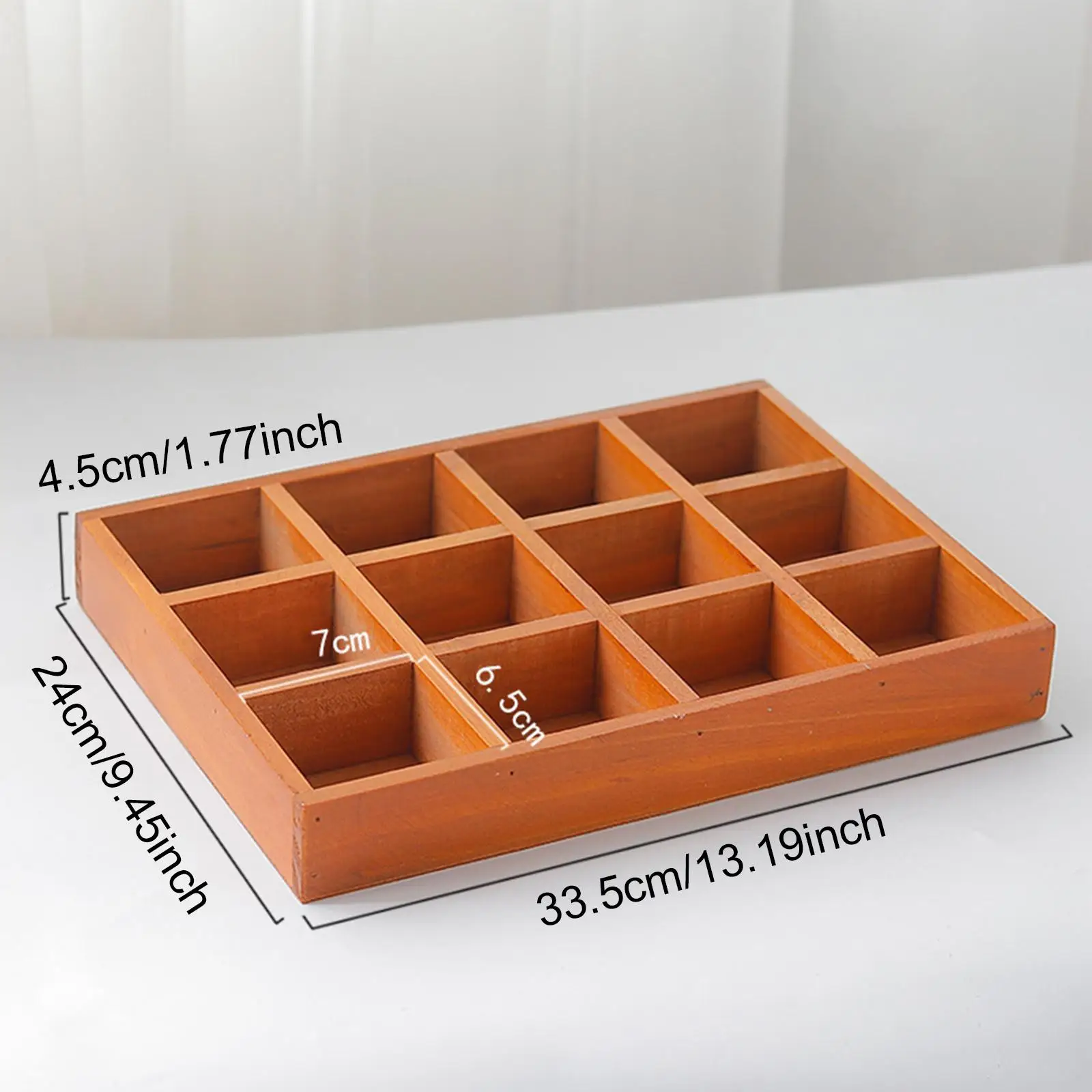 Wood Drawer Organizer with 12 Sections Rectangular Sturdy for for Arts and Crafts Supplies Multipurpose Cosmetics Divided Tray Wood Drawer Organizer with 12 Sections Rectangular Sturdy for for Arts and Crafts Supplies Multipurpose Cosmetics Divided Tray