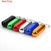 100Pcs Aluminum Alloy Pill Box Case Waterproof Tablet Storage Box Bottle Case Holder Mini Medicine Container With Keychain 1