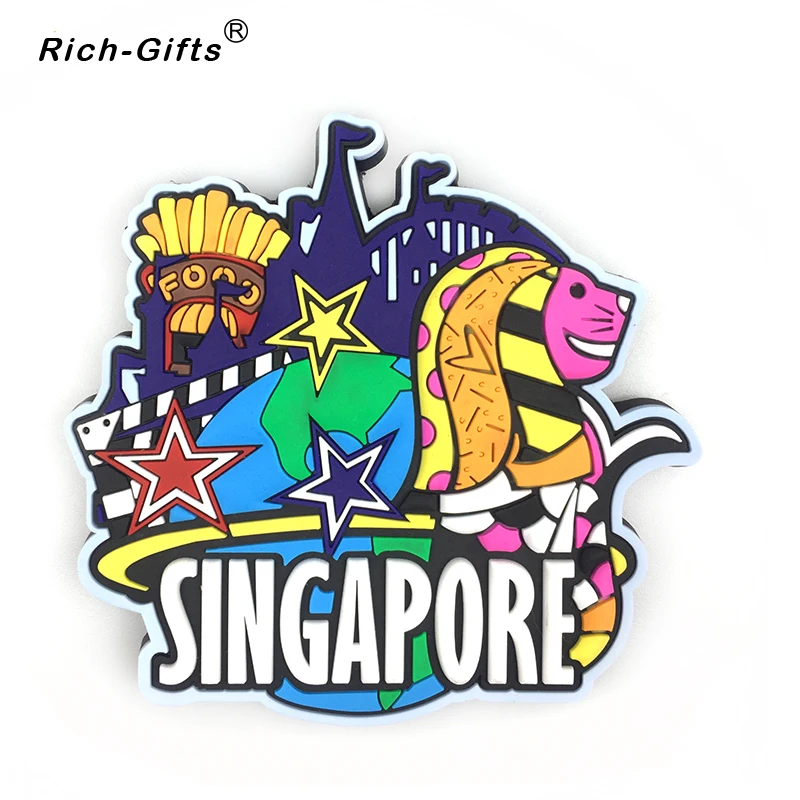 

personalized Top Selling Custom 3D PVC Tourist Fridge Magnet