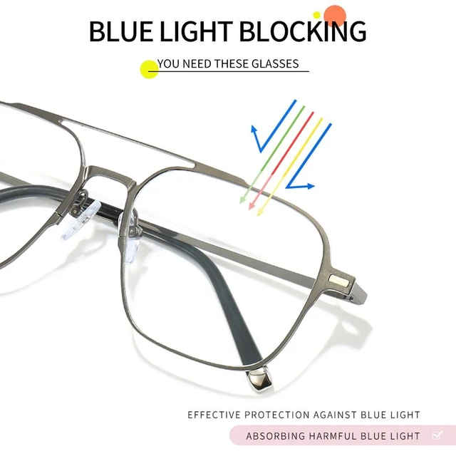 Lunettes anti-lumière bleue 3 en 1 avec sur-lunettes magnétiques pour  vision nocturne et protection