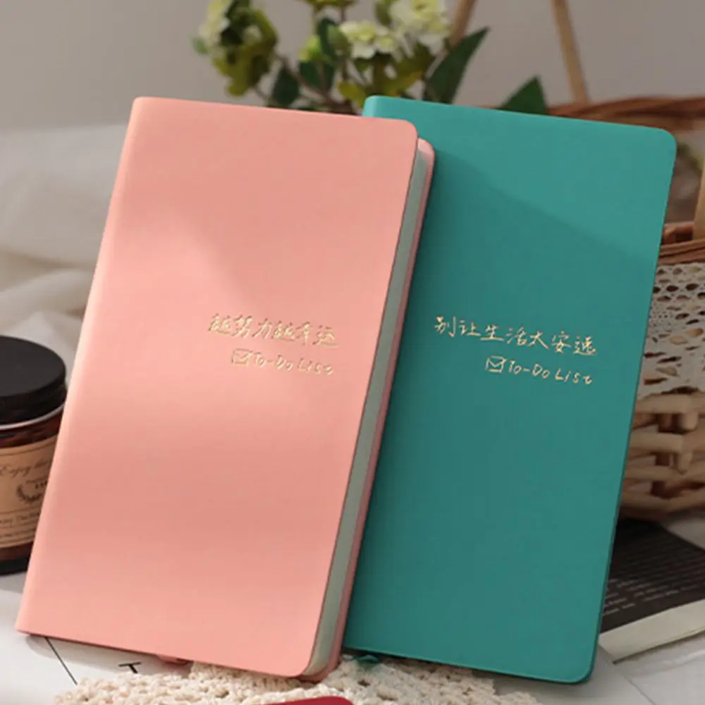 

Leather Office Supplies Student Stationery Work Planning Diary Journal Notebook Agenda Notebook Schedule Notepad Weekly Planner