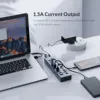 ORICO Aluminum Powered USB3.0 HUB 7/10 Ports USB Extension with Switches 12V Power Adapter Support BC1.2 Charging Splitter 2