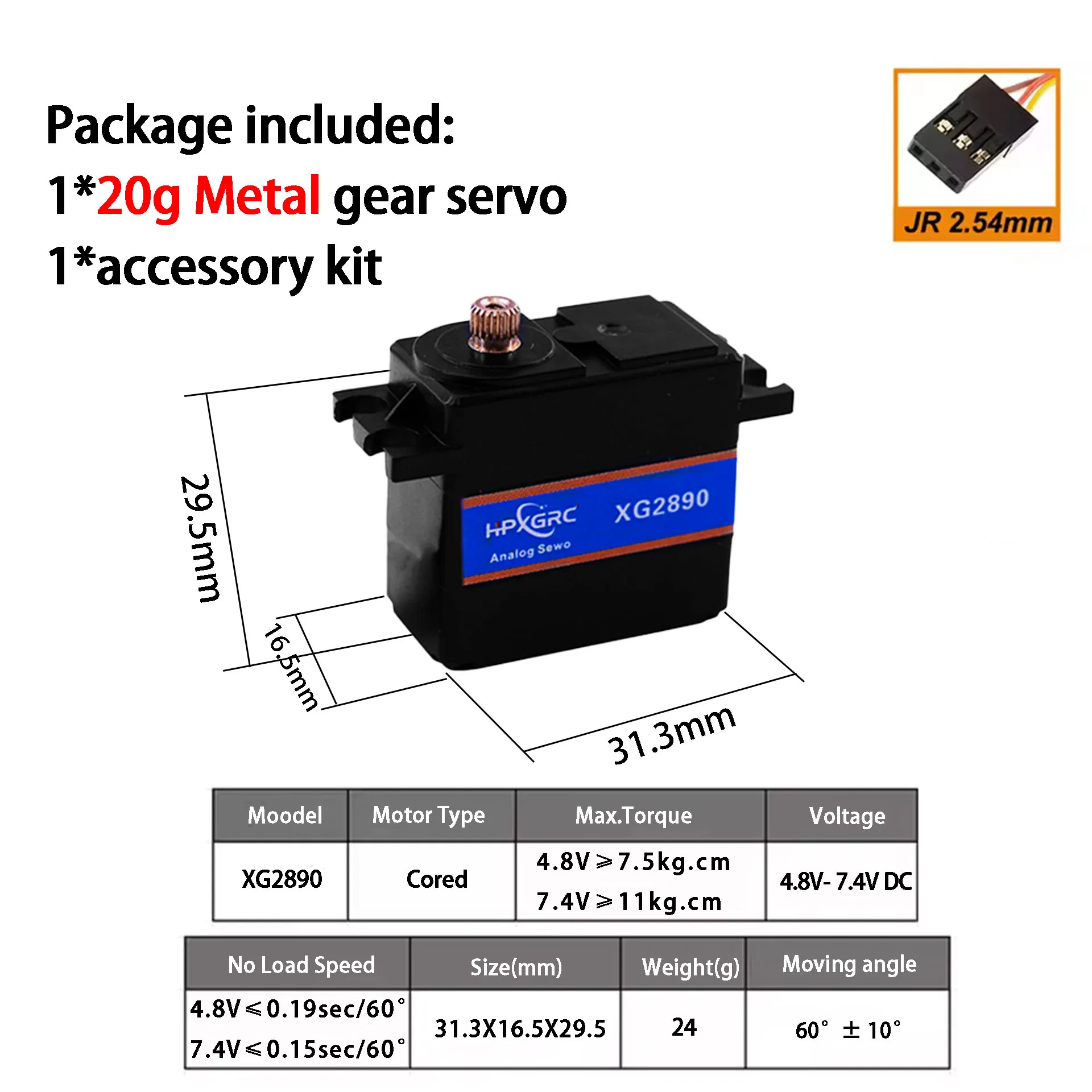 HPXGRC Wasserdichtes Servo 9g 17g 20g Digitales Mikroservo für RC Flugzeug Drohne Mini Auto Hubschrauber Starrflügel Wltoys – Detail 10