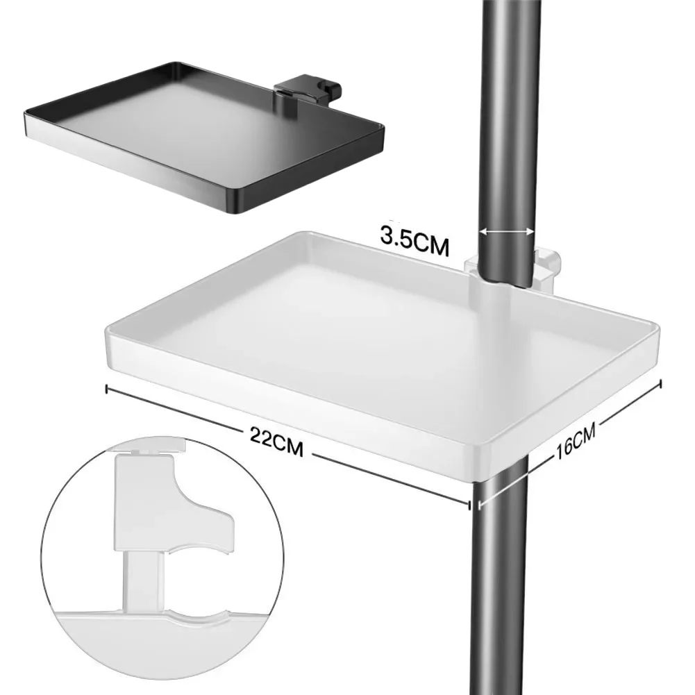 Universal Microphone Stand Miwayer Mic Stand Clip Holder Soundcard Tray + Tripod Bracket