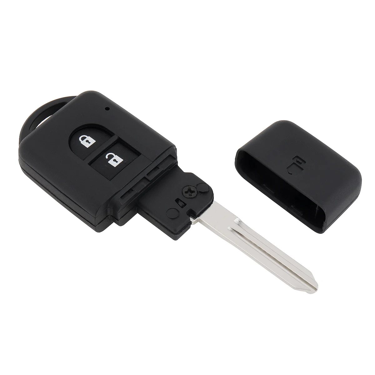 Auto Car Key Shell Case 2 Buttons Smart Car Remote Key Shell Fit for Nissan Micra X-Trail Qashqai- Note Duke- Juke Parthfinder