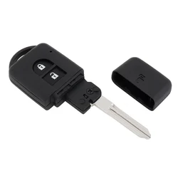 Auto Car Key Shell Case 2 Buttons Smart Car Remote Key Shell Fit for Nissan Micra X-Trail Qashqai- Note Duke- Juke Parthfinder