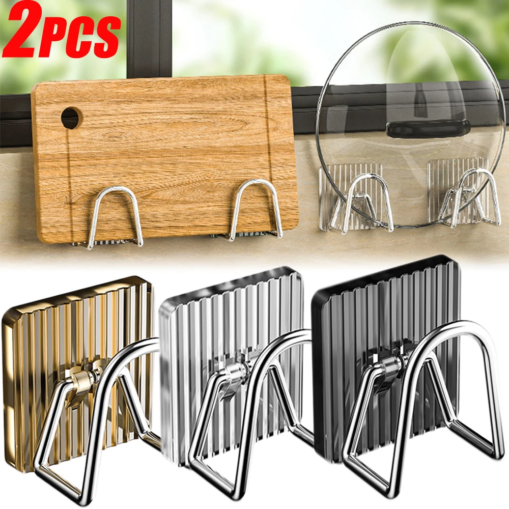 

2PCS Sponges Holder Self Adhesive Sponge Storages Sink Drain Drying Rack Shelf Stainless Steel Holder Kitchen Sink Accessories