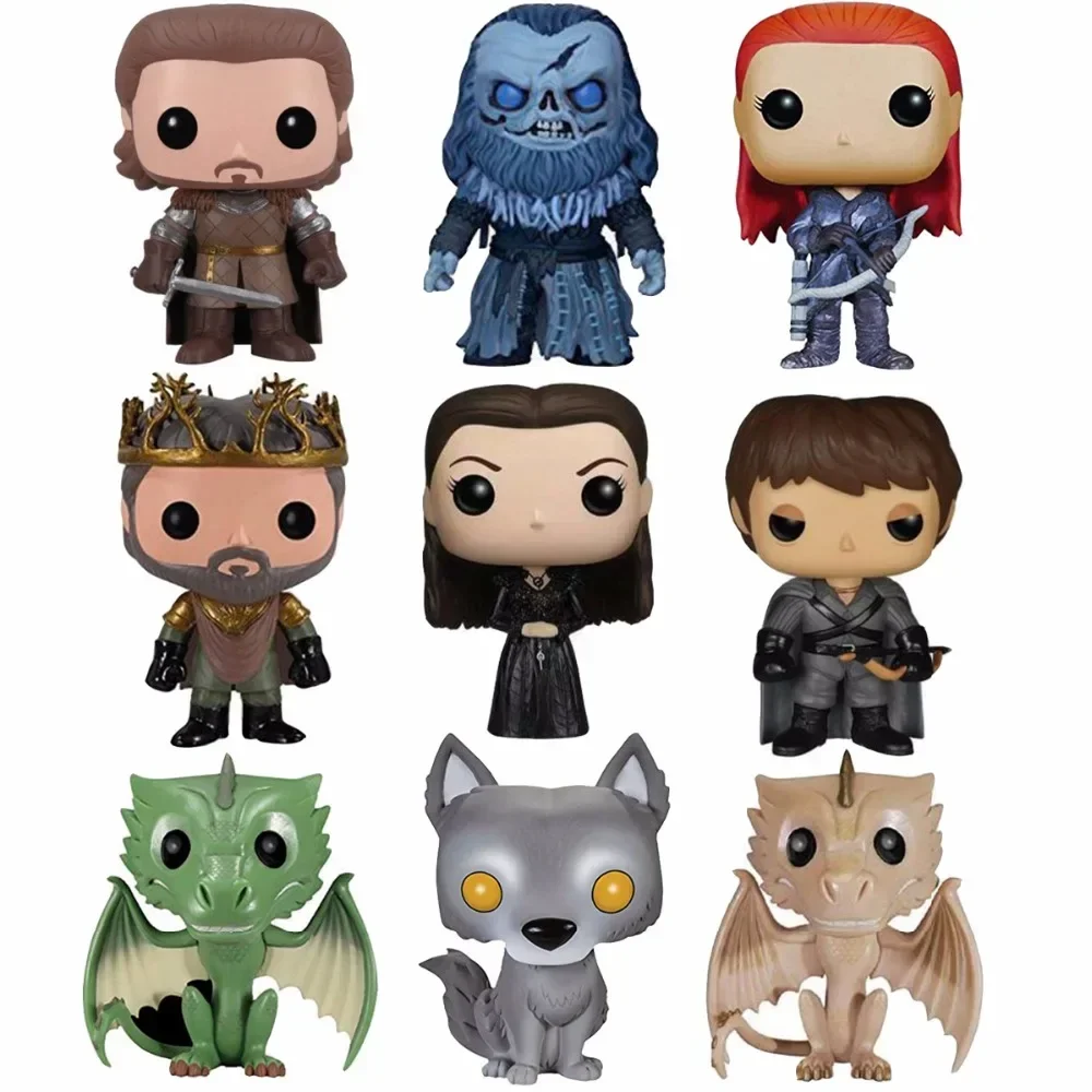 Funko Pop Game Of Sansa Jon Snow Grey Wind Giant Wight Renly Thrones Barateon Ygritte Model Toys Lannister Vinyl Figures Toy